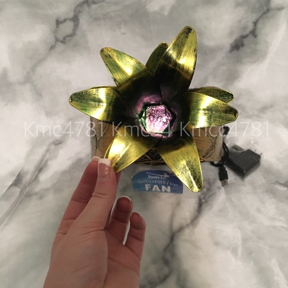 Gold bronze Pineapple Fan Electric Novelty summer - Picture 8 of 8